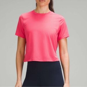 Women's Pink Short Sleeve Top